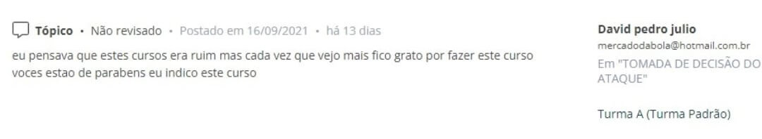 TREINADOR DE FUTEBOL CLASSE A 3.0 - Zucarino Personal